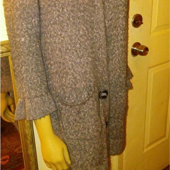 Gray wool button down Fever jacket - Picture 5 of 8